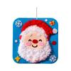 Christmas Felt Sewing Kit for Kids Educational DIY Craft Set Nonwoven Fabric Lacing Activity Holiday Themed Ornament Making Preschool Learning Toy