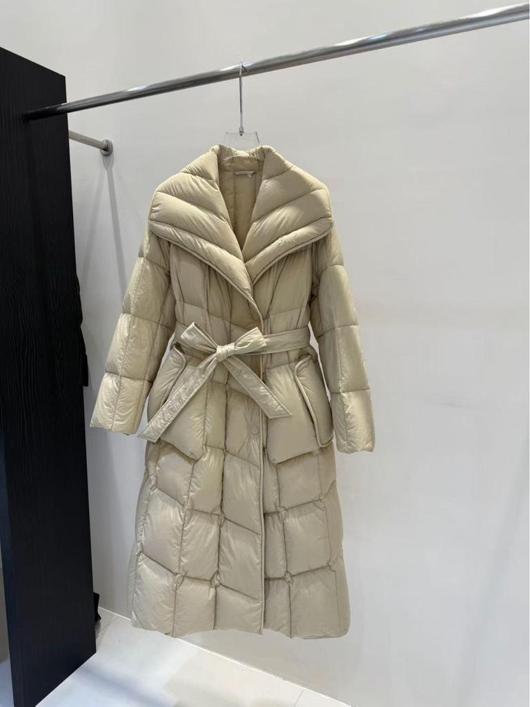 Yu Yan Women's 2025 High-End Long Goose Down Winter Coat - Elegant, Thick, and Stylish