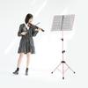 Portable Metal Music Stand Detachable Musical Instruments for Piano Violin Guitar Sheet Music Pink