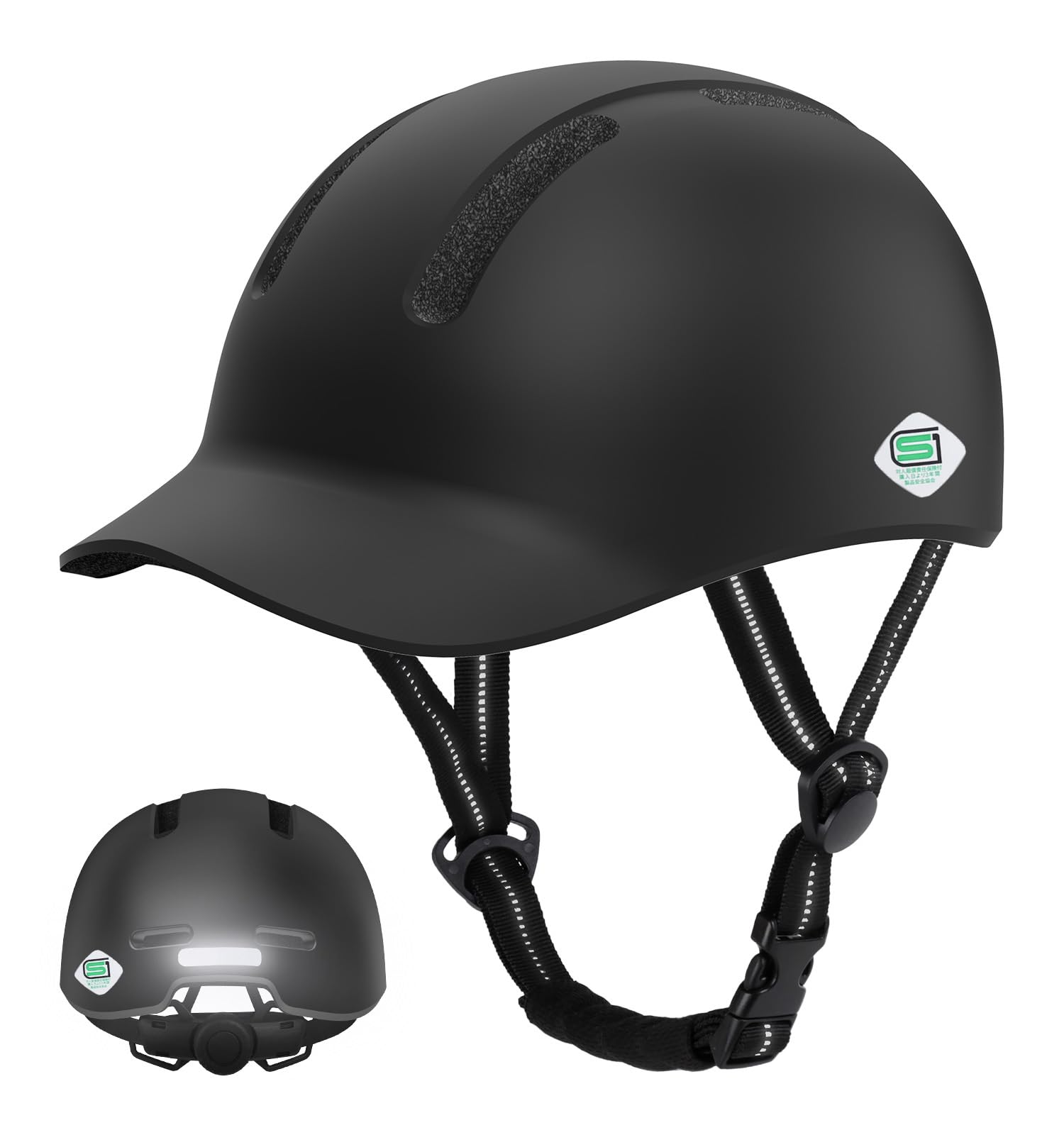 

Shinmax Bicycle SG Baseball JAPAN Urban Commuter Ultra Lightweight Sizes Helmet, Standard, Adult/Student Hat, FIT, Style, Style, Design, 54-58cm, чёрный