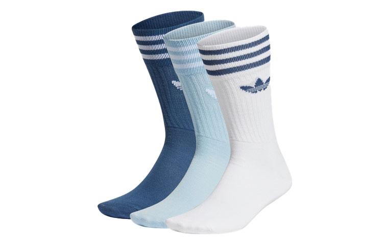 Adidas Originals Solid Crew Sock Knee High Socks Unisex 3 Pack FM0624 3942