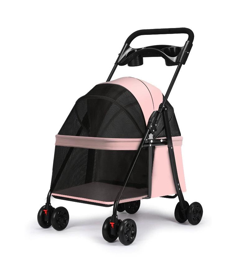 Lightweight Folding Pet Stroller for Cats & Small Dogs