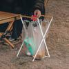 Venkovní skládací stojan na odpadky Kempingový sběr odpadků Stojan na podporu plastových sáčků Kempingové grilování Podpora sáčku na odpadky