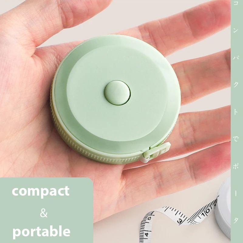 1.5 Meter Soft Tape Measure Scale Body Sewing Flexible Tailor Ruler Centimeter Inch Portable Retractable Self-Lock Measuring Tape