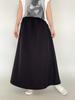 Women's High Waist Summer A-Line Maxi Skirt - Solid Color, Loose Fit