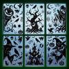 Halloween sticker black horror atmosphere death glass sticker mall window scene arrangement bat static sticker