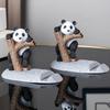 New Design Phone Stand Desk Accessories Resin Panda Figurines Home Decor Decorative Tabletop Ornaments Cute Phone Holder