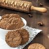 Christmas Rolling Pins Rock Snowflake Elk Wooden Rolling Embossing Baking Cookies Biscuit Fondant Cake Patterned Roller 35*5cm