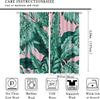 Tropical Palm Leaf Curtains Banana Leaves Theme Green Pink Curtain Living Room Kitchen Bedroom Dorm Home With Rod Pocket Polyester Ideal For Sitting