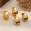 Stainless Steel Water Drop Earrings With Irregular Shape For Trendy Women Gift