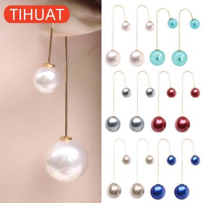 Women's Earrings Made of Metal Alloy with Artificial Pearls
