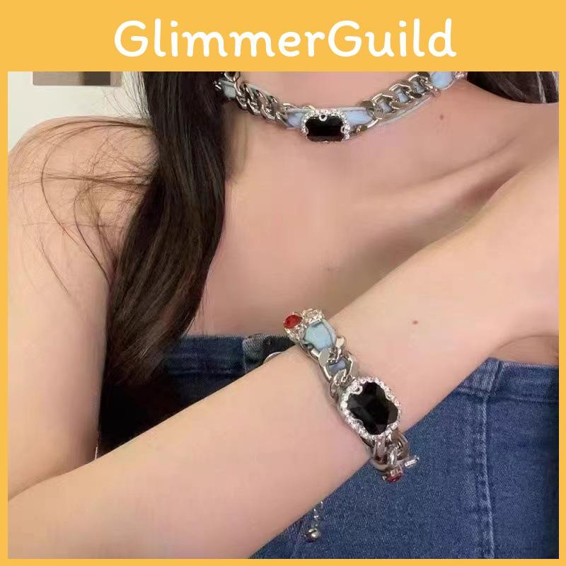 Hot Ruby Y2k Element Necklace Womens Fashionable Geometric Chain Jewelry