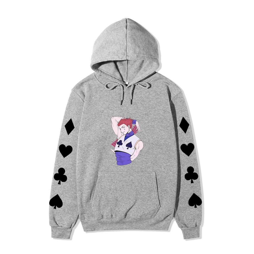 Hunter X Hunter Hisoka Anime Print Hoodie Unisex Casual Streetwear Long Sleeve Sports Pullover Sweatshirt