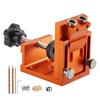 Pocket Hole Jig Kit, 12 Mm To 48 Mm Adjustable, Jig Pocket Hole System with Step Drill, Hex Wrench, Drill Stop Ring, Square Drive Bit, Plugs and