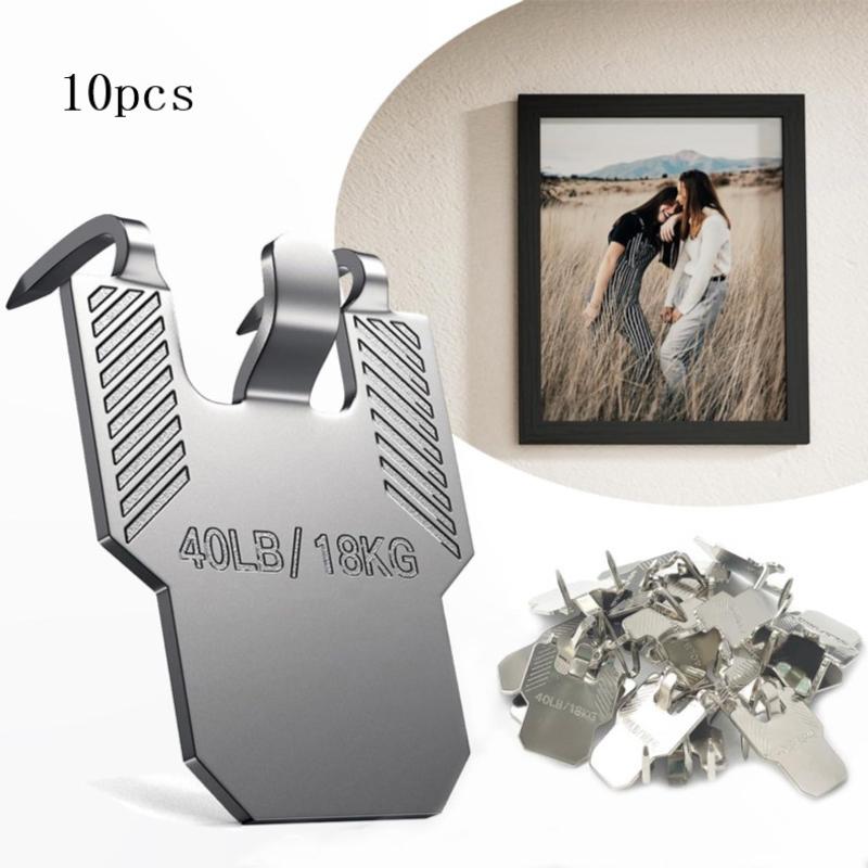 

10 Pack Picture Hanging Claw Hooks For Drywall No Damage Heavy Duty Picture Hand Tools Accessory In Stock Wholesale A