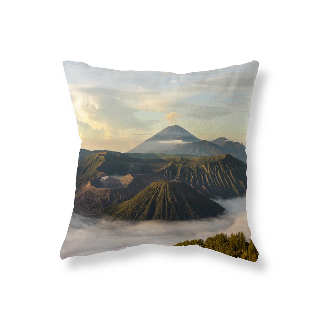 Volcanic Eruption Lava Landscape Throw Pillow Cover Sofa Decorative Pillow Cover Chair Cushion Cover Room Aesthetics Home Decor