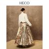 HECO Runyu New Chinese Style Waffle Wool Blend Short Jacket
