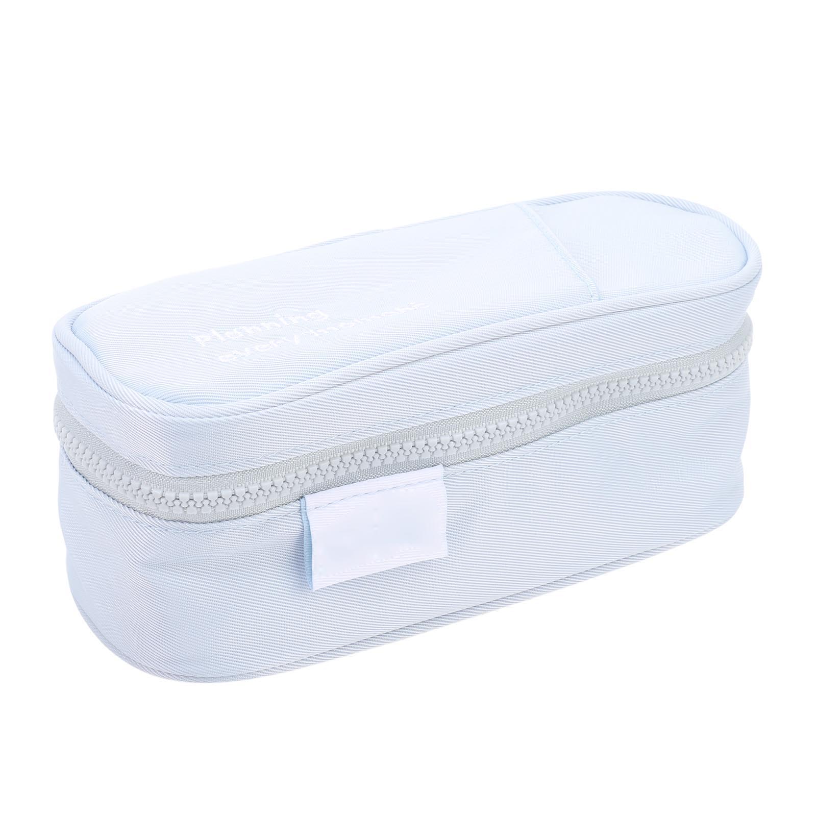 

Large Capacity Flip Pen Bag Memory Fabric Vibrant Color Inner Pocket Pencil Holder for School Office Traveling