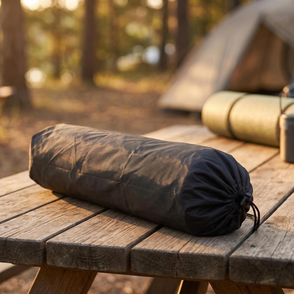 Cylindrical Storage Bag Long Oxford Cloth Portable for Outdoor, Travel