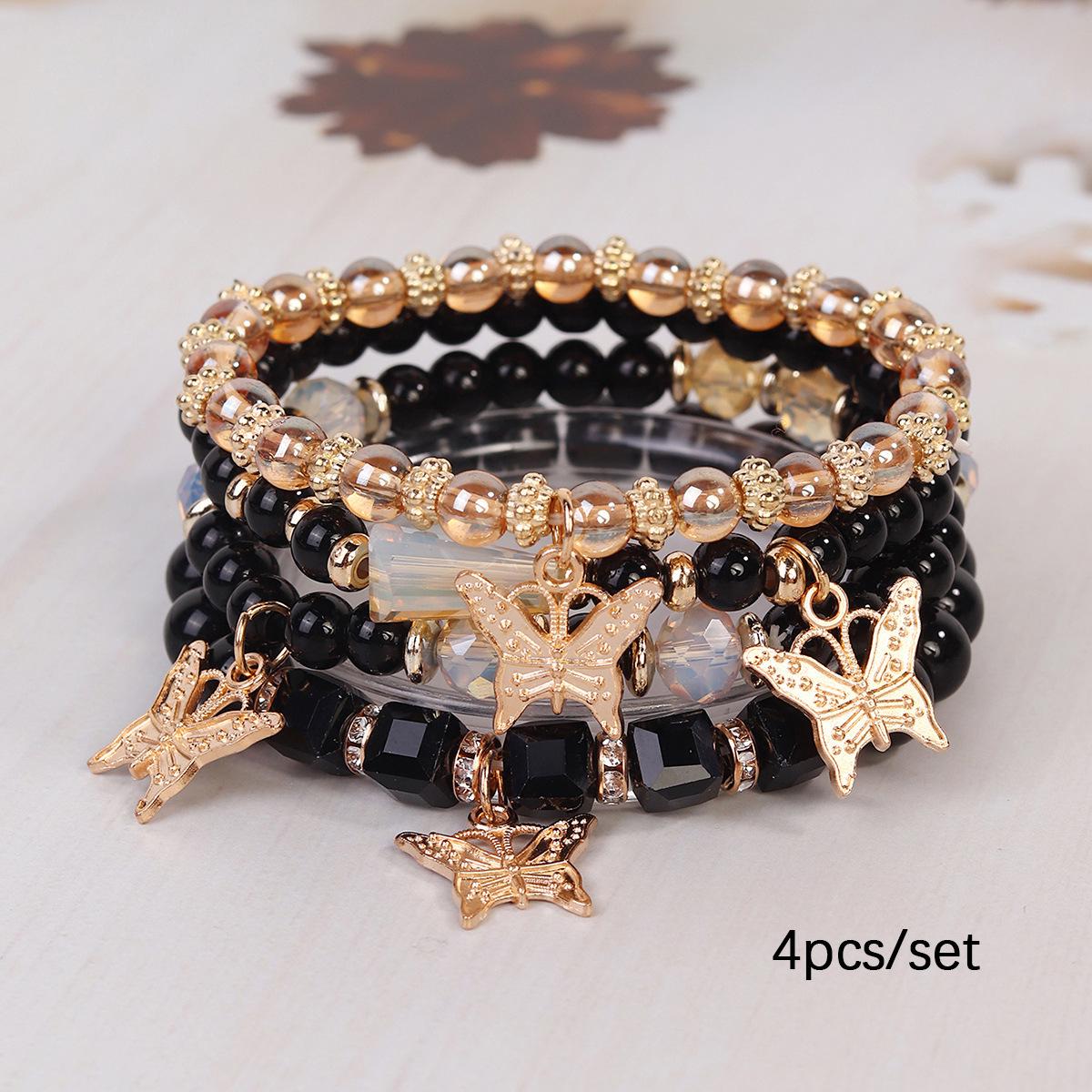 

Богемский многослойный браслет с крыльями из бисера, нишевый дизайн