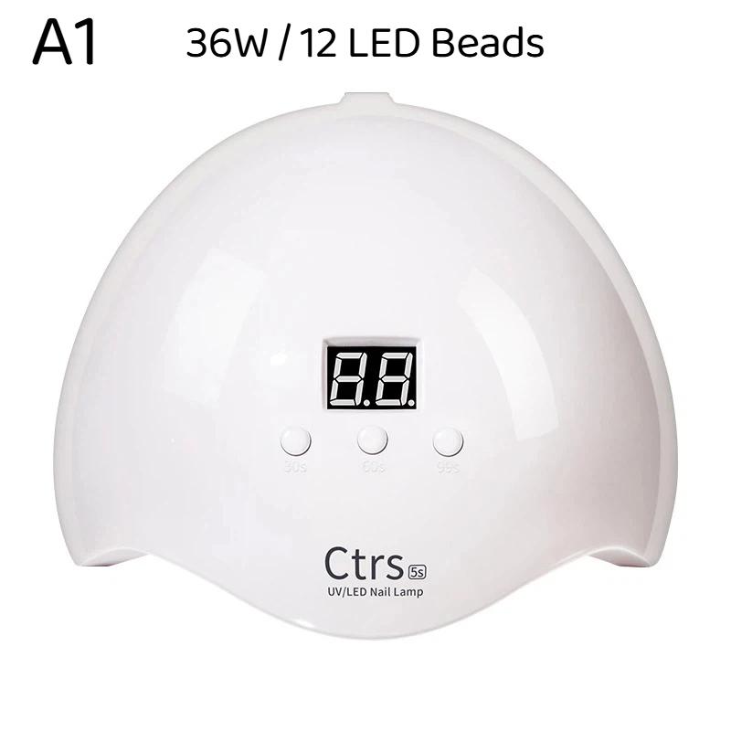 1Pcs Gel Polish Nail Dryer Curing Lamps Professional Gel Nail Lamp With 3 Timer Presets Auto Sensor For Manicure Home And Salon