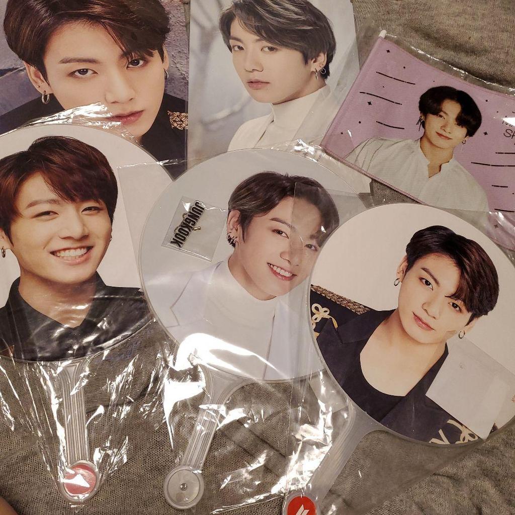 [USED] BTS Official Jungkook Fan Premium Photo Flag