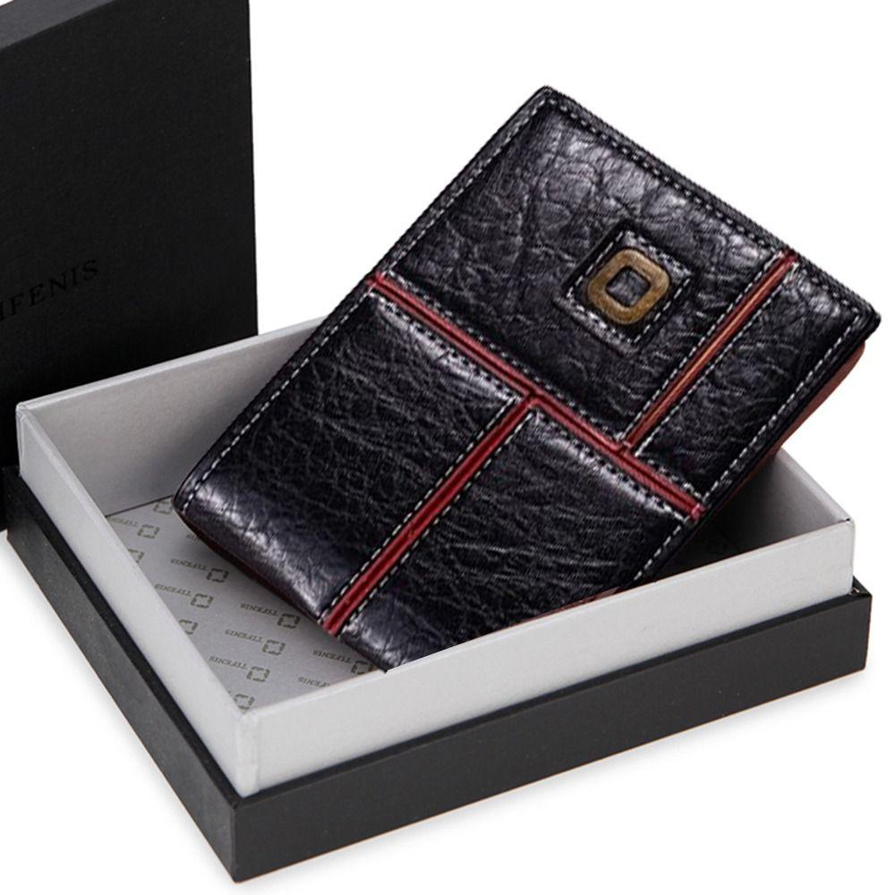 Pu Leather Male Bifold Wallets Classic Coin Pocket Fashion Men's Short Wallet  Daily