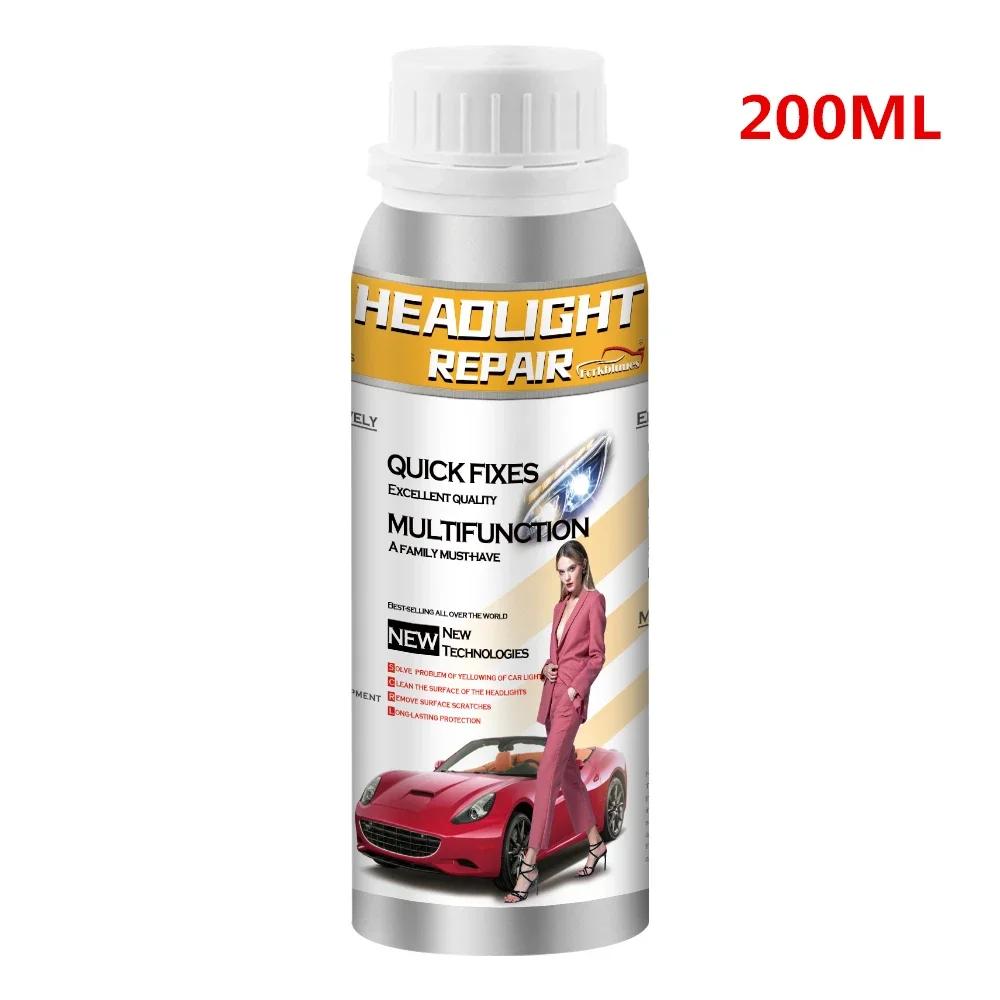 

Полировка фар Химический набор для полировки фар Жидкость для фар 200 мл Полимерная ремонтная жидкость Комплект для восстановления фар автомобиля