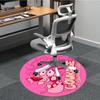 1pc Courage Dog Office Round Area Rug, Under Office Chairs Bedroom Living Room Home Decor, Room Decoa1016077