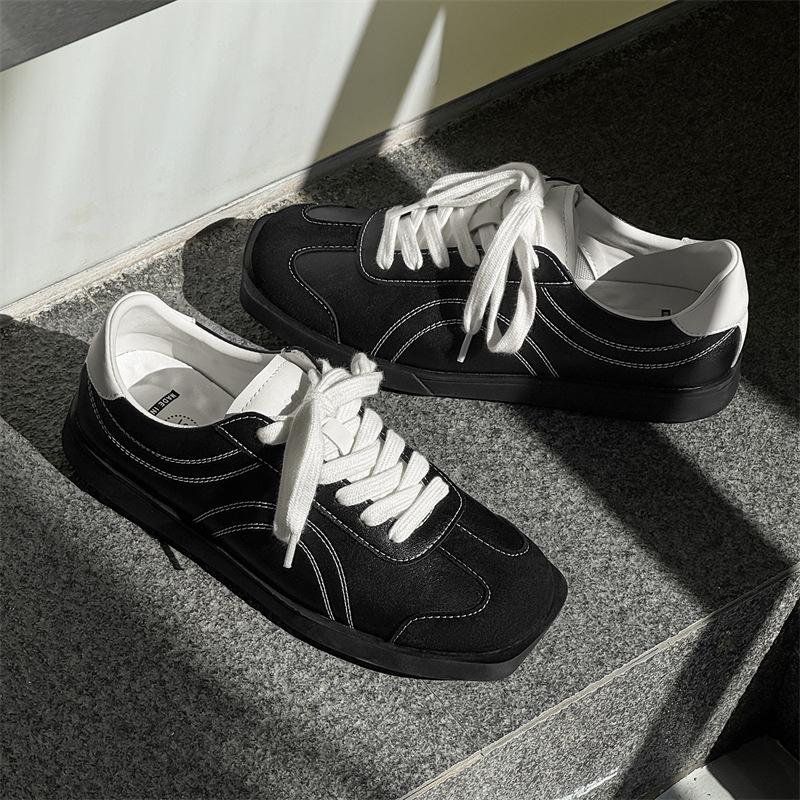 

Red Dexun shoes, new summer casual board shoes, racing shoes, breathable Forrest Gump shoes 39 чёрный