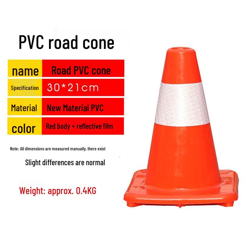 Reflective Traffic Cone-Shaped Barrel for Safety and Anti-Collision Warning