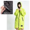 KiU lightweight easy carry water-repellent waterproof mens womens raincoat rain zip-up black K116-900