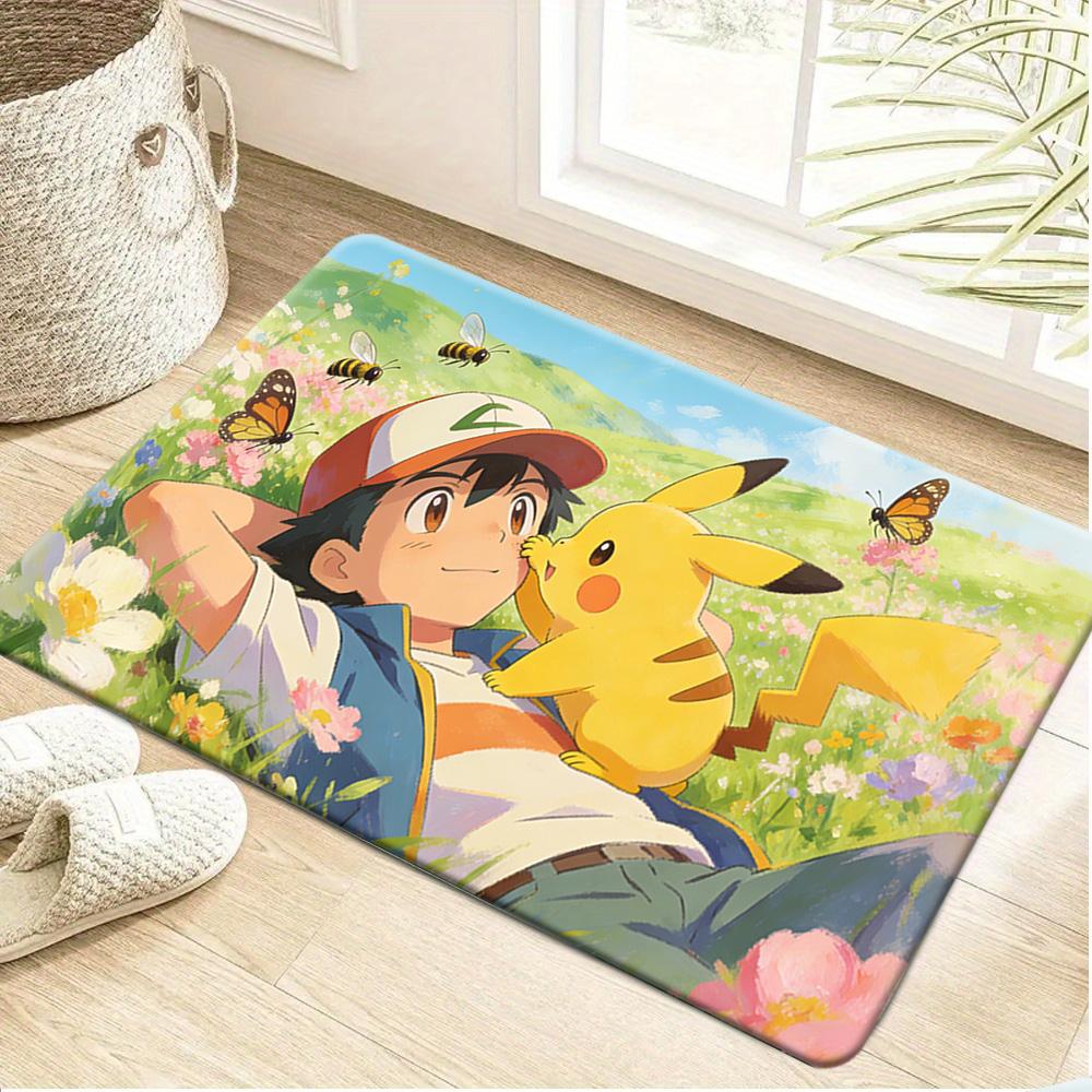 Pokemon Charizard Evolution Fire Print Non-slip Doormat Soft Floor Mat for Home Decor 40x60cm