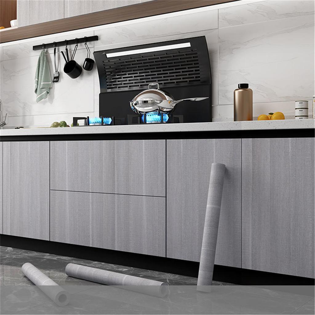 6M Wasserdichte Selbstklebende PVC-Tapetenrolle Möbel Schränke Vinyl Dekorfolie Holzmaserung Aufkleber für DIY Heimdekor