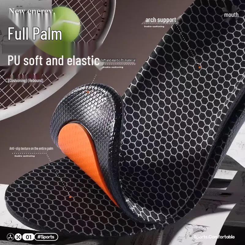 Graphene Anti-Odor Sports Insoles: Breathable, Shock-Absorbing, Sweat-Absorbing, Arch Support for Men and Women