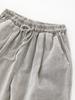 IKALOOK Spring/Autumn Wide Pigment Elastic Waist Pants Dpt129
