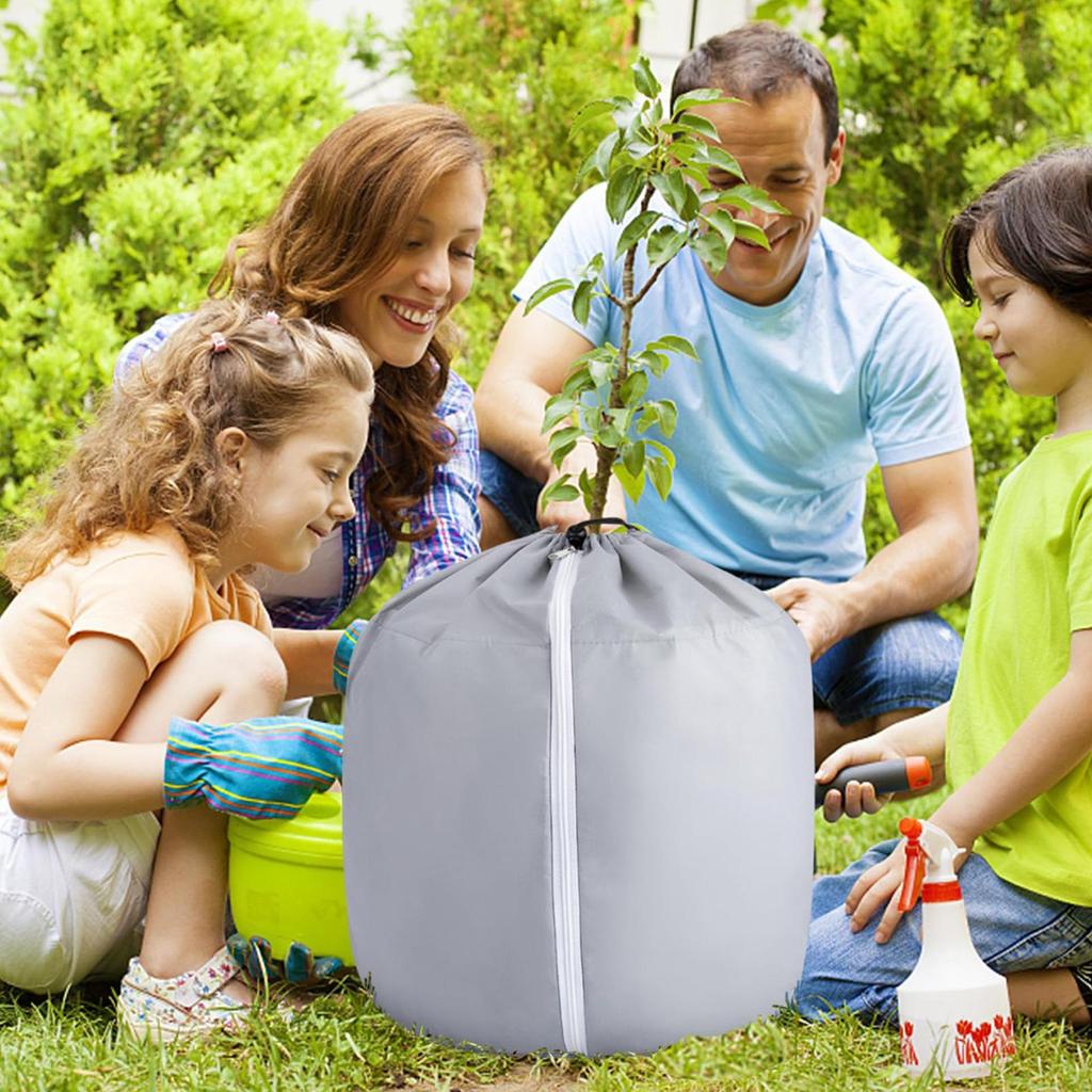 Reusable Winter Plant Cover Freeze Protector Bag Flower Pot Thermal Protection Cover Fruit Tree Plants Frost Protective Supplies