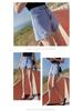 Women's High-Waisted Denim Shorts - Slimming, Versatile, Korean Style, Ripped, Loose, Wide-Leg, A-Line Hot Pants