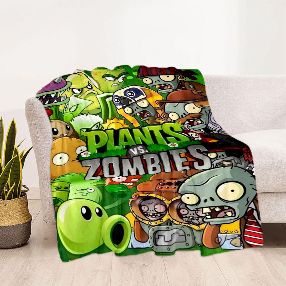 Plants vs. Zombies blankets Suitable for sofas, travel, living rooms also a good gift for friends and family Suitable for all seasons.