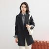 2025 Autumn/Winter Women's Double-Sided Cashmere Coat - Mid-Length, Suit Collar, Korean Style, Age-Defying Elegance