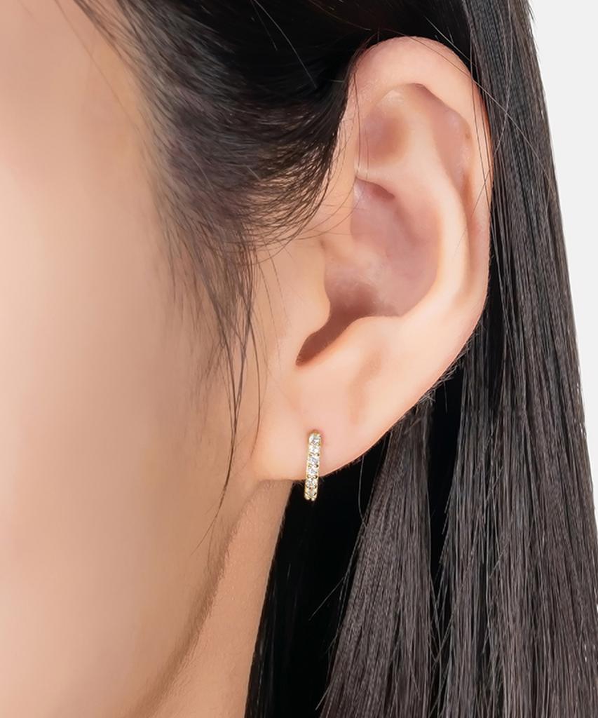 Lloyd Lightshine 10Mm 5K Gold One-Touch Hoop Earrings Lofp3005H