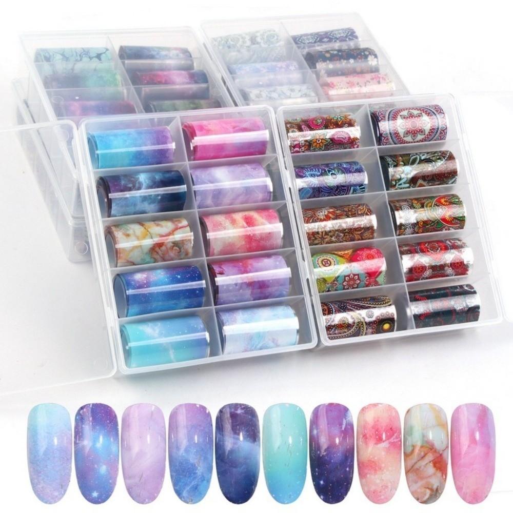The Starry Sky Nail Foils Flower Nail Decals Fashion Manicure Decals  Manicure DIY