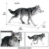 Cross-border Wild Animal Model: Prairie, Brown, Snow, Predator Wolves & Cub Educational Display Toy