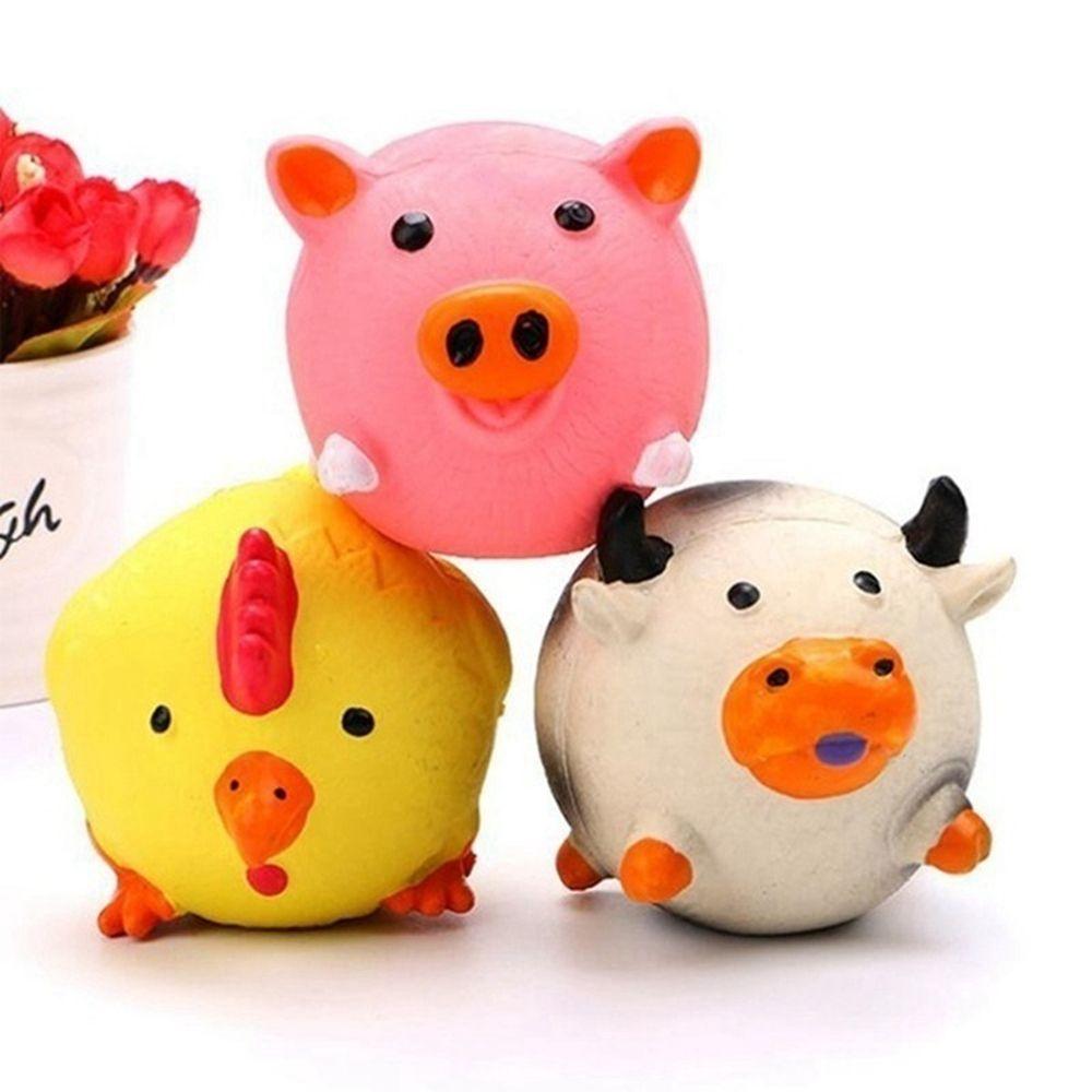 Cute Latex Chicken Shape Pet Squeak Toys Simulation Screaming Chicken Squeaker Dog Cat Puppy Chew Sound Toys