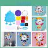Diy Handmade Non-toxic Non-woven Wall Clock For Children's Room Decoration