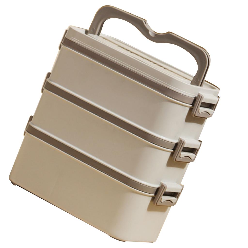 3 Layer Lunch Box 304 Stainless Steel Stackable Portable Large Capacity   Box for Kids Adults Students