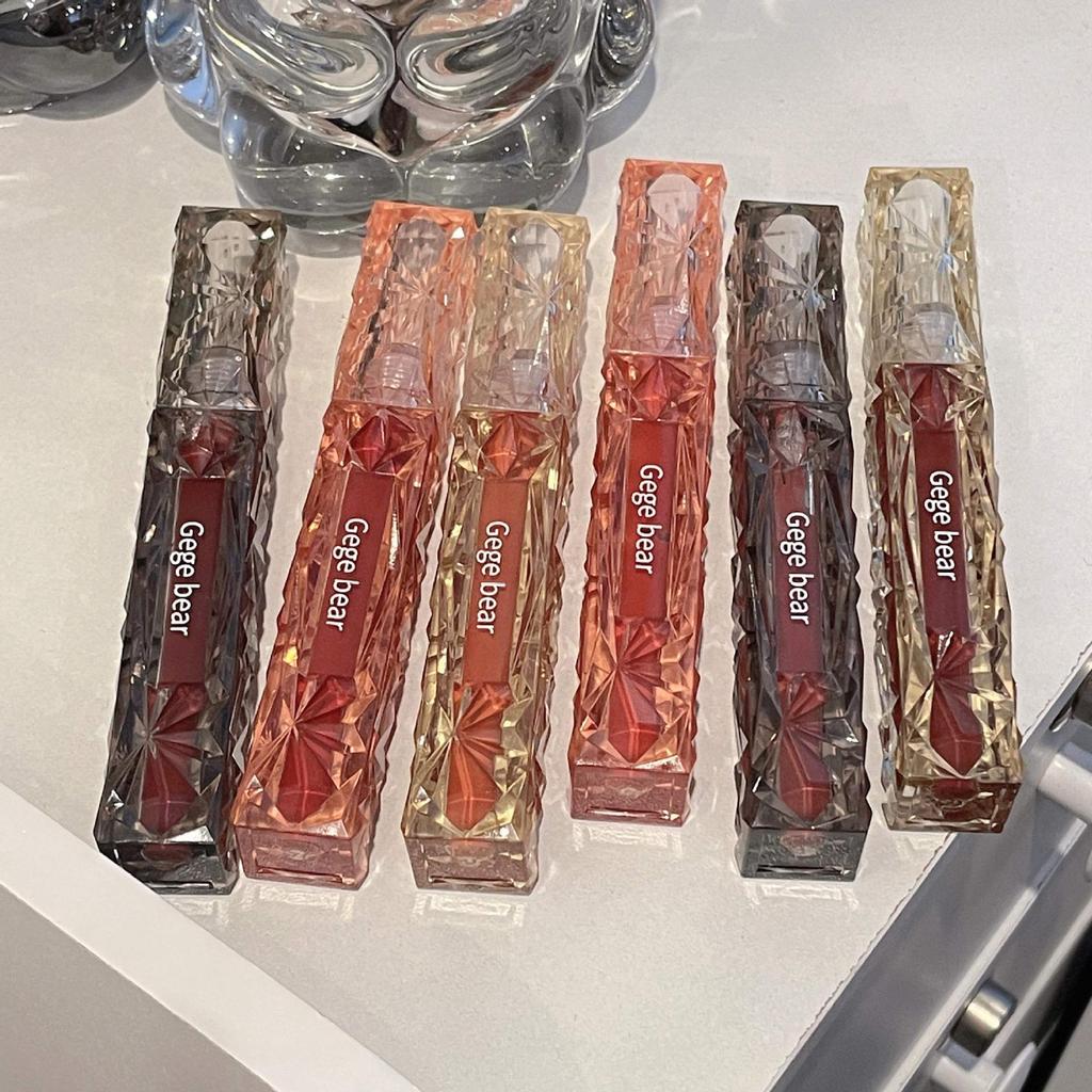 Gege Bear Κρυστάλλινο Διαμαντένιο Καθρεφτάκι Lip Gloss - Μακράς Διάρκειας, Χωρίς Ξεθώριασμα και Υγρό Κραγιόν.