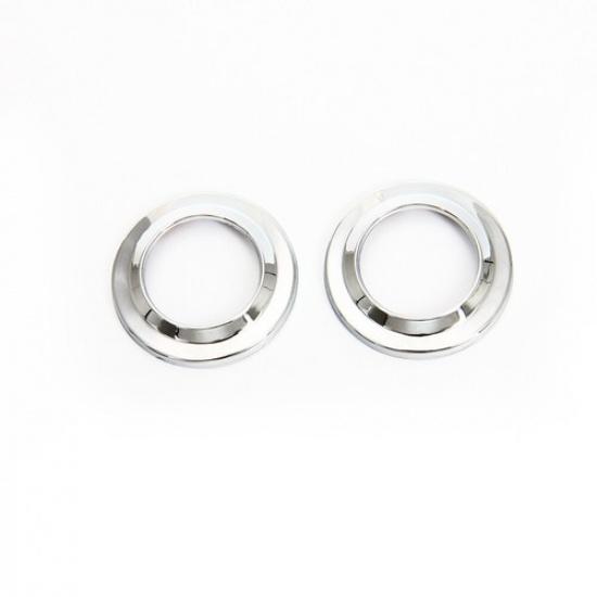 2X A-Pillar Speaker Ring Trim Decor Cover for Jeep Wrangler JK 2008-2014 Chrome