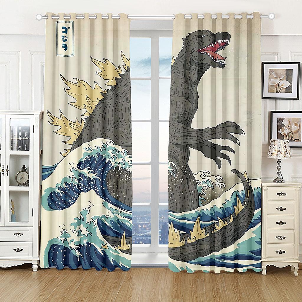 Kinder mögen Zeichentrick-Animationsserie Sonnenschutzvorhänge 2 Stück Wohnzimmer Schlafzimmer Heimdekoration