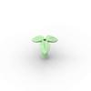 Non-Toxic Moc 10Pcs 37695 Handheld Trifolium Flower Plant Building Blocks Kit Grass Pot Part Bricks Particle Toys Children Birthday Gifts